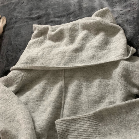 For Thee grey cowl neck tunic alpaca blend sweater - Picture 7 of 7